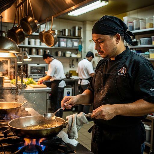 Ein Blick auf die hochwertige Küchenausstattung der österreichischen Kochakademie.