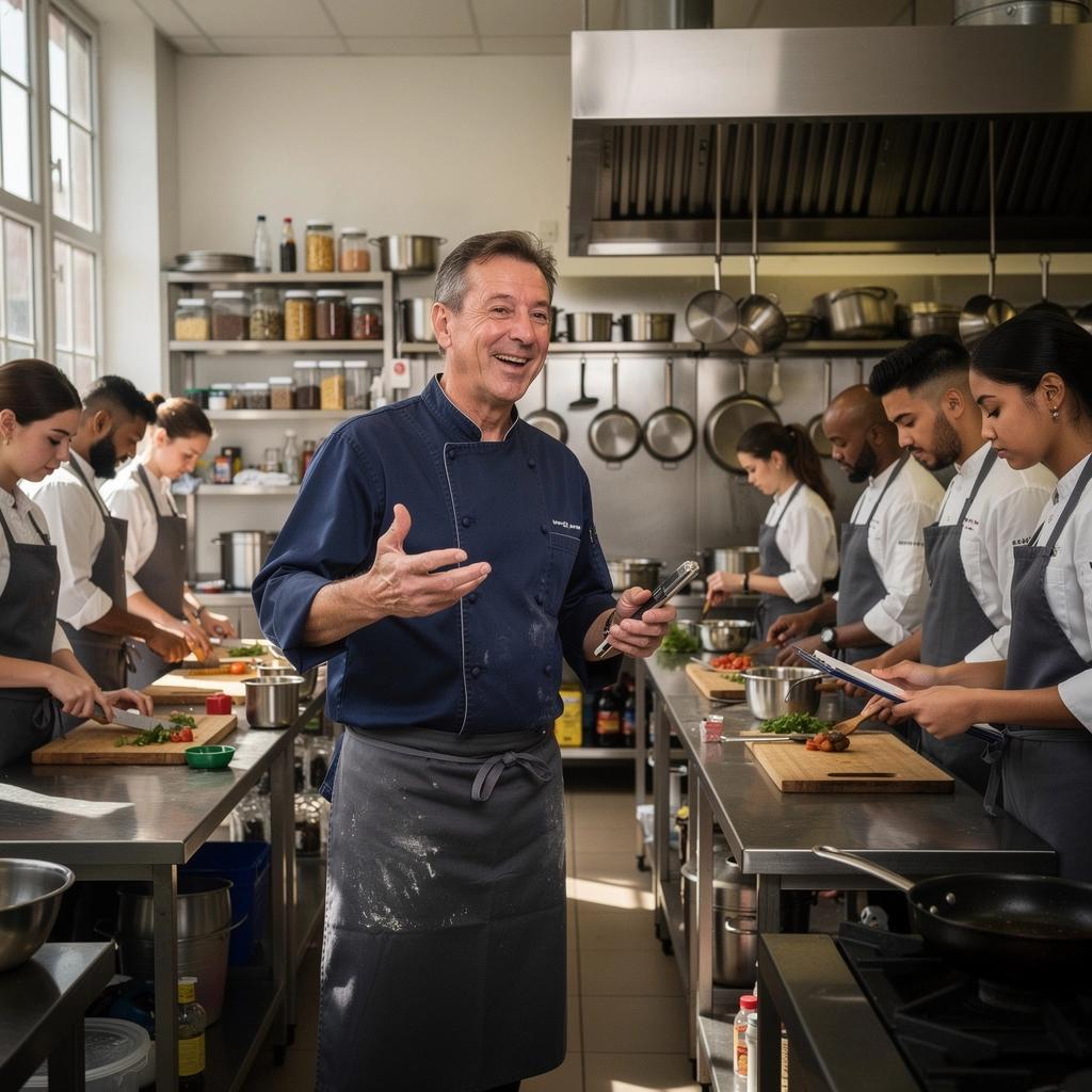Ein Teller mit Desserts, die während eines Pâtisserie-Kurses kreiert wurden.